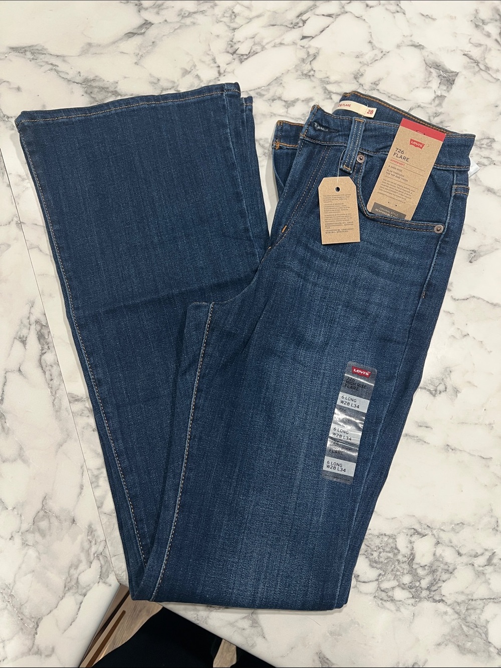 Levi's Indigo Flare Jeans with Tags